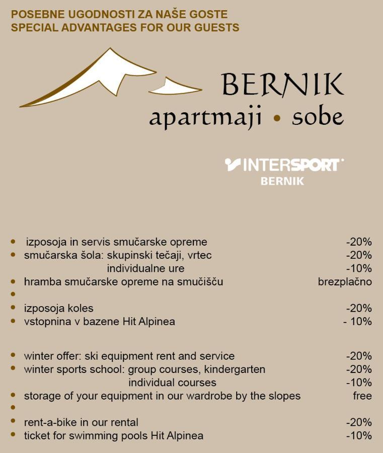 Apartment Bernik II Kranjska Gora Luaran gambar